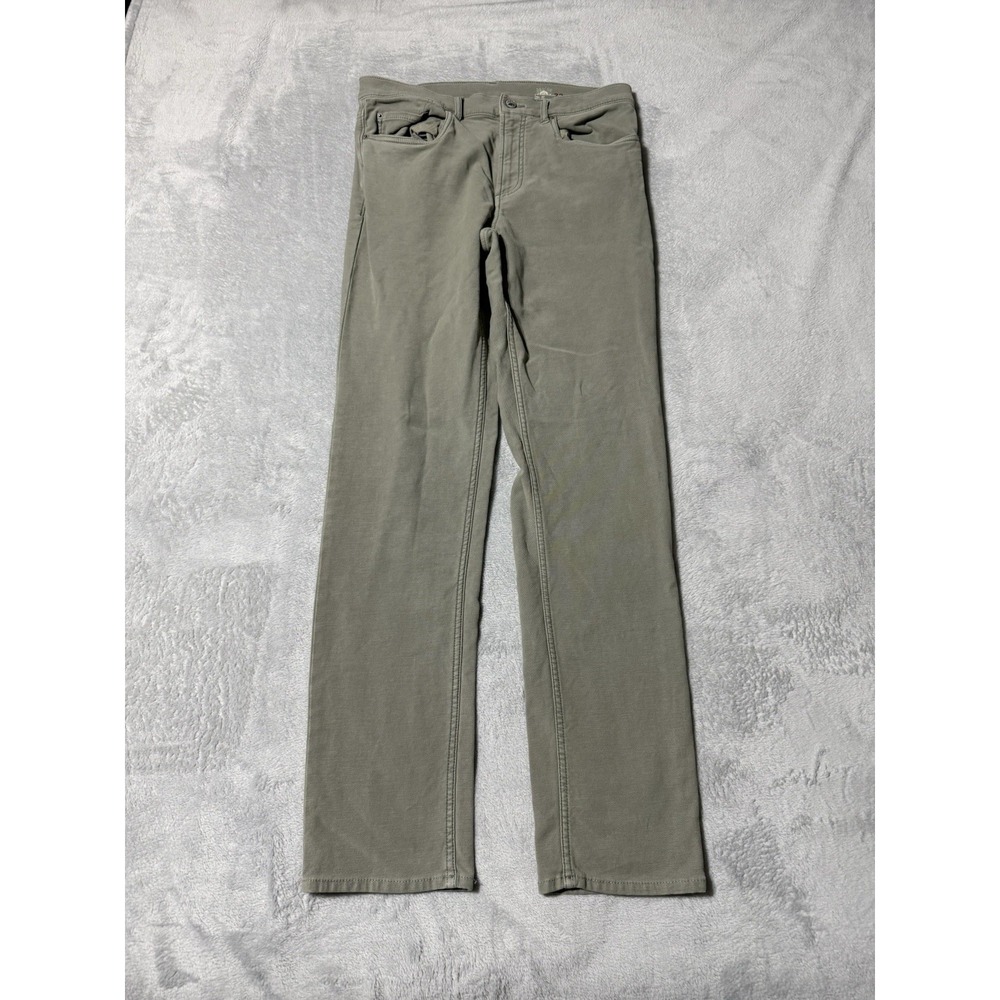 Faherty Stretch Terry 5-Pocket Pants Mens 31x31 Olive Jean Comfort Huckberry